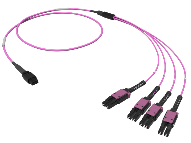 MTP(8) to LCD PPB Breakout Assembly OM4